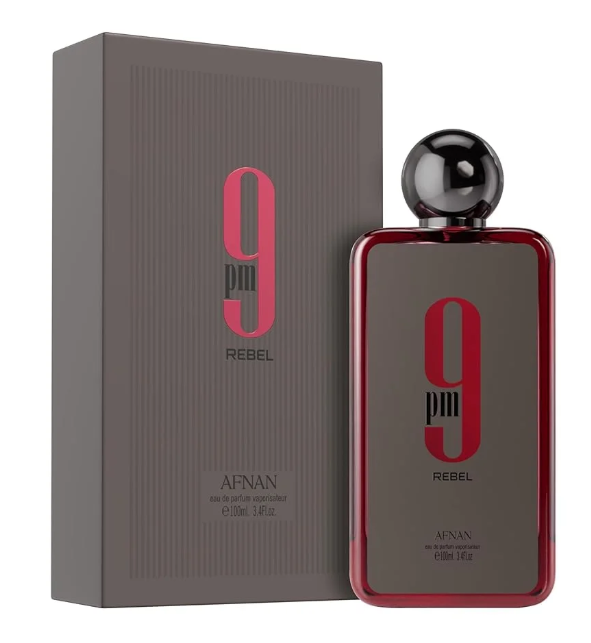 9 PM Rebel - Afnan - Perfume Masculino - Eau de Parfum 100ml - Árabe Parfum