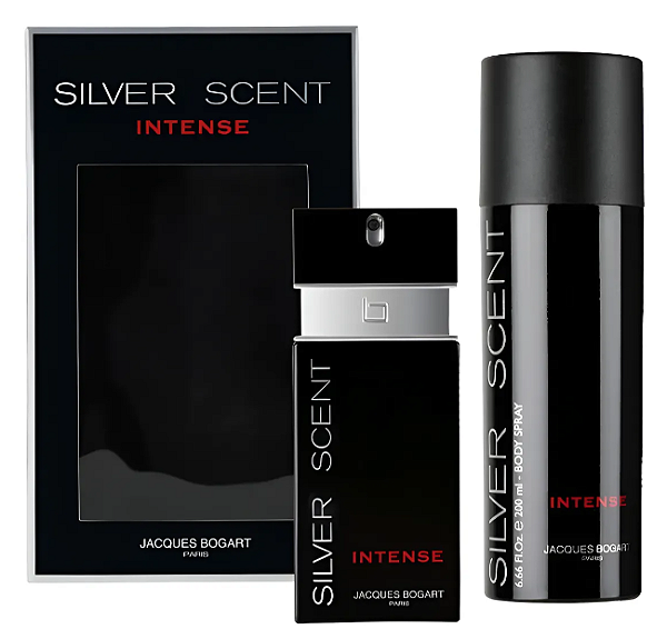 Kit Silver Scent Intense Pour Homme - EDT 100ml + Body spray 200ml - JB