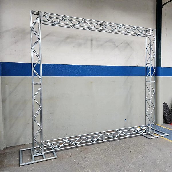 Kit Backdrop Aço Q20 3m x 3m - LOCAÇÃO