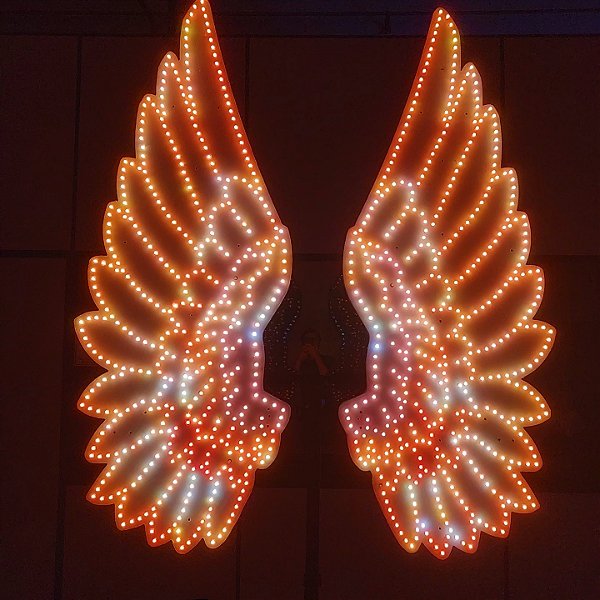 Asa de Anjo Pixel Digital Instagramável - LOCAÇÃO