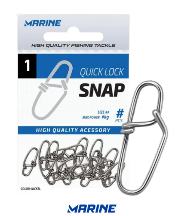 Snap De Pesca Marine Quick Lock Nickel