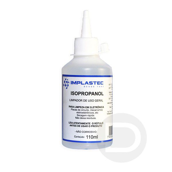 Alcool Isopropilico 110ml Implastec
