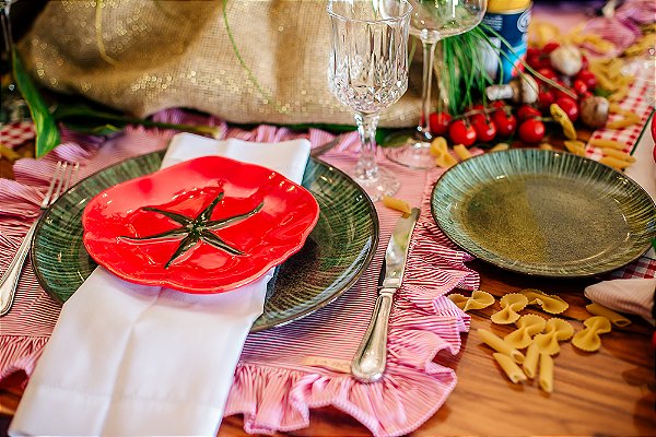 CONJUNTO PRATOS DE SOBREMESA COLEÇÃO ITÁLIA IH