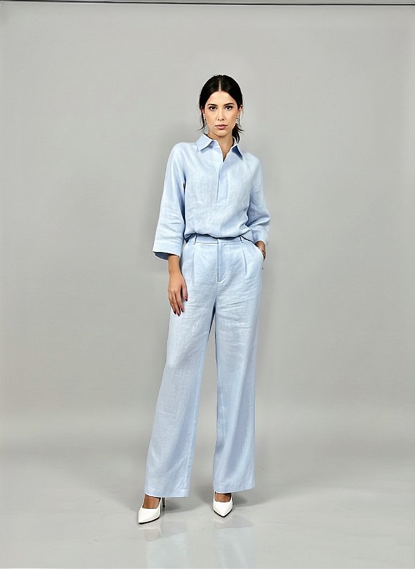 CAMISA ELVIRA BLEU - ILI BASIC