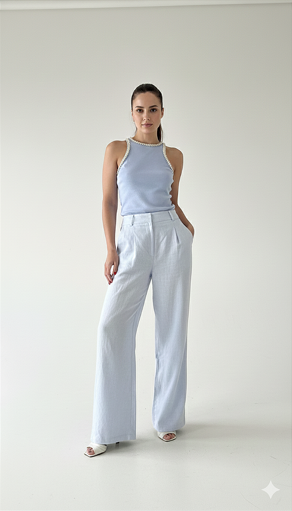 CALÇA ELVIRA BLEU - ILI BASIC