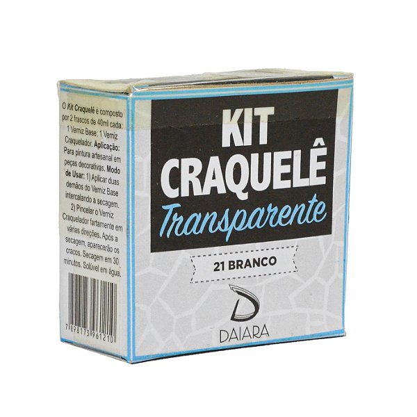 Kit Craquelê Transparente 80 ml - Daiara