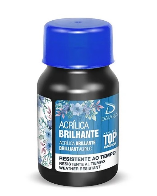 Tinta Acrílica Brilhante 37 ml - Daiara Tons Escuros