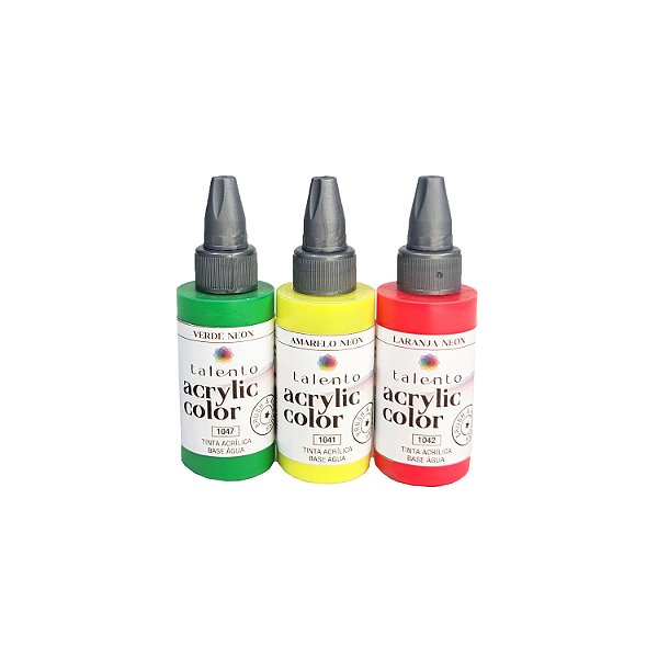 Tinta para Modelismo Acrylic Color 30ml - Neon - unidade