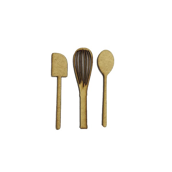 Aplique de MDF Utensílios Domésticos