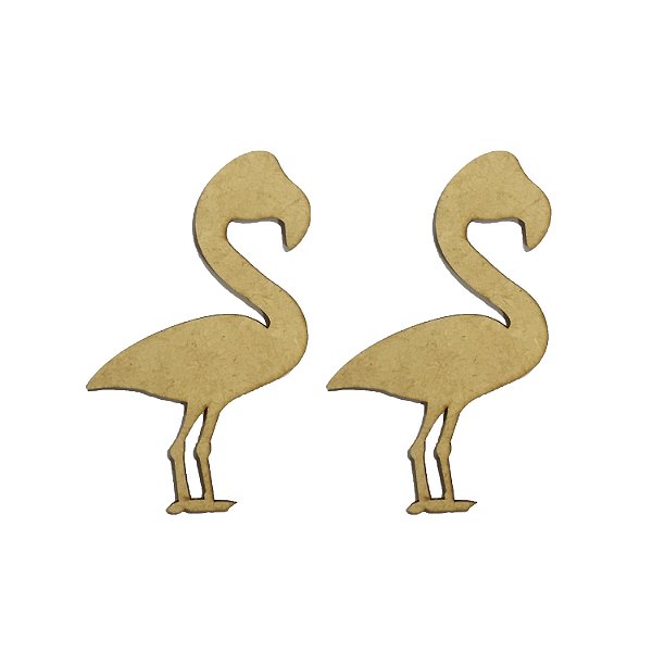 Aplique de MDF Flamingo