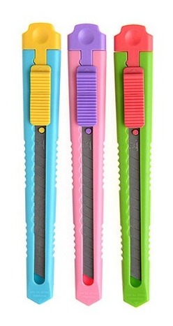 Estilete Plástico Estreito 3192 - unidade