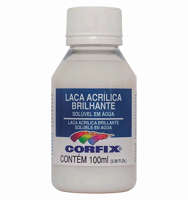 Laca Acrílica Brilhante 100ml Corfix