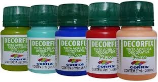 Tinta Acrílica Decorfix Fosco 37ml Corfix