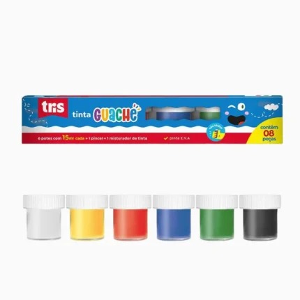 Tinta Guache c/6un Tris