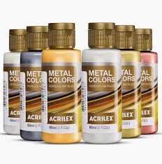 Tinta Acrílica Metal Colors 60ml Acrilex - Unidade
