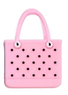 Pingente Bolsa de Praia 2.5x4cm Emborrachado