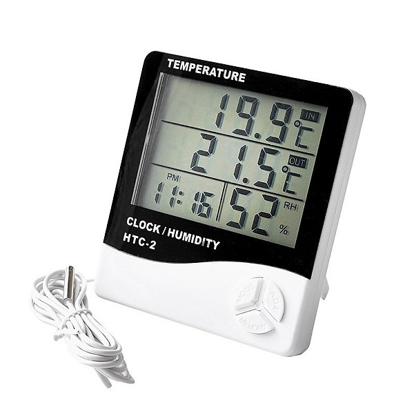 Termo Higrômetro Digital Sensor Medidor Umidade Temperatura