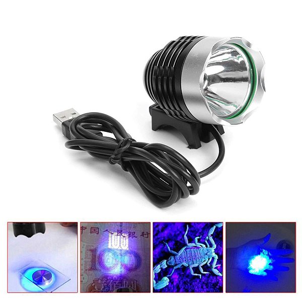 Lanterna Lampada Uv Usb Para Secagem De Cola Uv