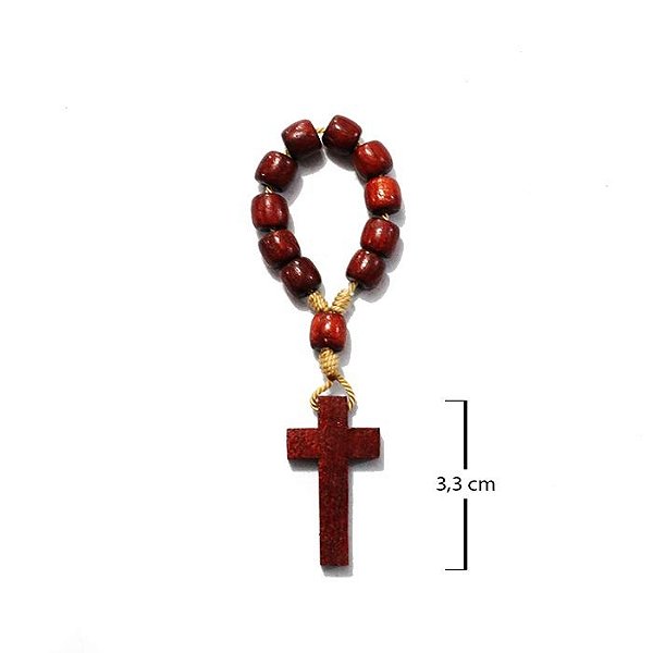 Dezena em madeira com cristo - A Dúzia - Cód.: 1942