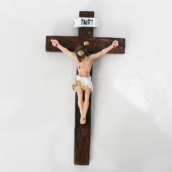 Crucifixo em Resina - 18 cm - A Peça - Cód.: 5449