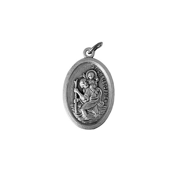 Medalha Dupla Face de São Cristóvão - A Dúzia - Cód.: 3630