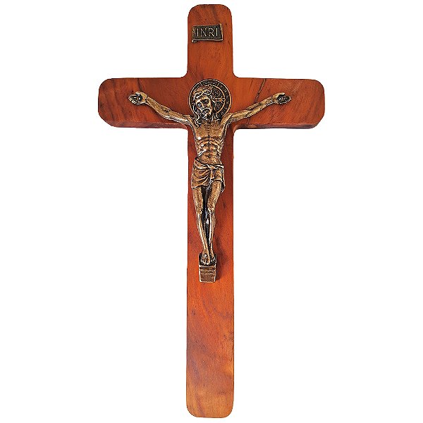 Cruz de São Bento Grande de Parede - 35 cm - A Peça - Cód.: 5971