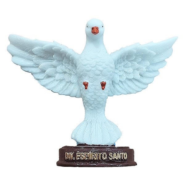 Imagem do Divino Espírito Santo em Resina - 12 cm - O Pacote com 3 Peças - Cód.: 8876