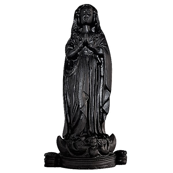 Imagem Fac Símile de Nossa Senhora da Imaculada Conceição Aparecida em Resina - Tamanho M - Cor Preta -  A Peça - Cód.: 8805