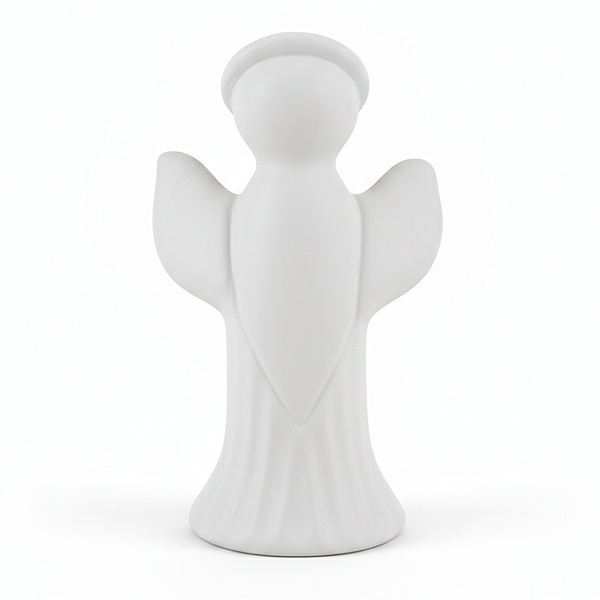 Estatua de Anjo em Cerâmica - Gelo - A Peça - Cód.: 9822