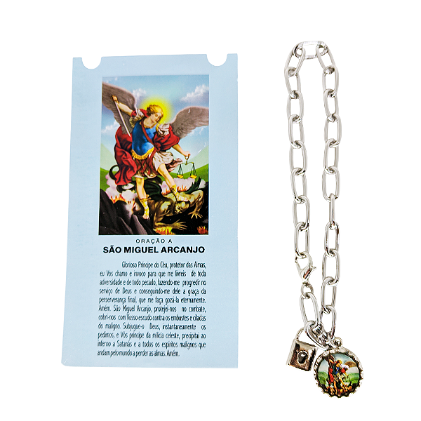 Pulseira Consagração - São Miguel Arcanjo - o Pacote com 3 Peças - Cod.: 1350