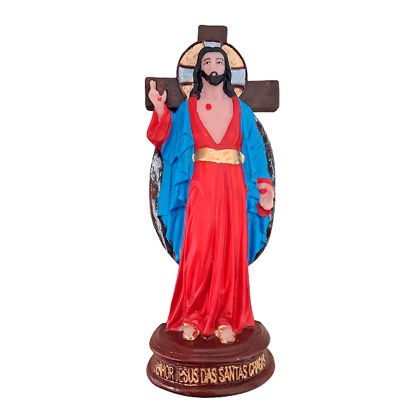 Imagem em Resina Senhor Jesus das Santas Chagas - 13,5cm - A Peça - Cód.: 9235