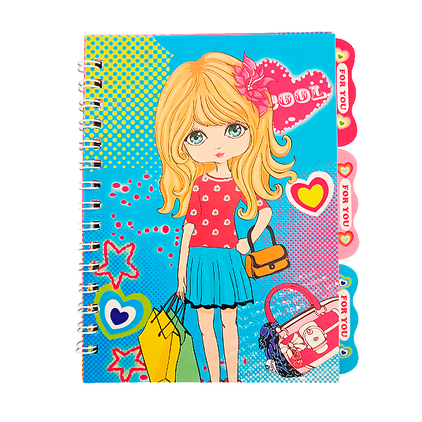 Diário Caderno Meninas - O Pacote com 3 Peças - Código.: 7899085634193