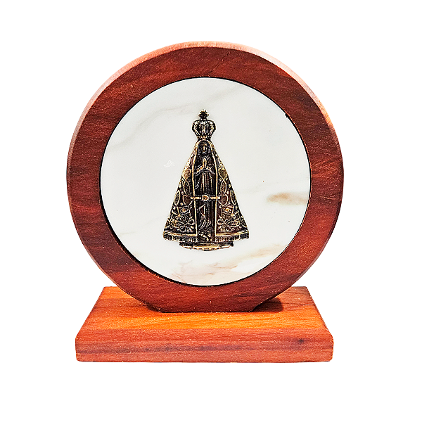Adorno de Mesa Nossa Senhora Aparecida Redondo - A Peça - Cód.: 9997