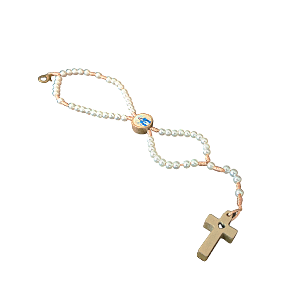 Terço Pulseira de Nossa Senhora Aparecida das Graças - Pacote com 6 Peças - Cód.: 3818