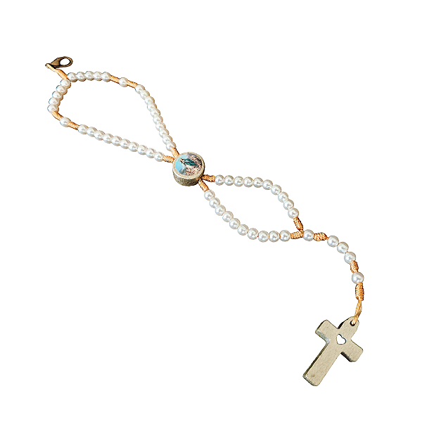 Terço Pulseira de Nossa Senhora da Conceição - Pacote com 6 Peças - Cód.: 3818