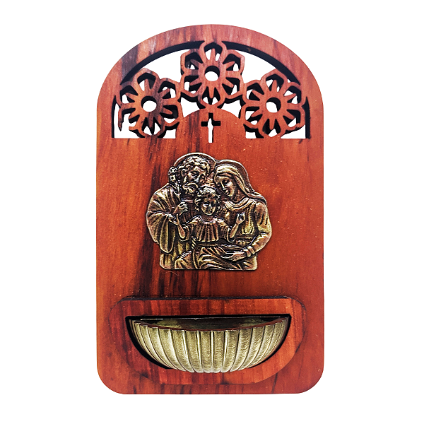 Porta Agua Benta de Parede Sagrada Familia - A Peça - Cód.: 9980