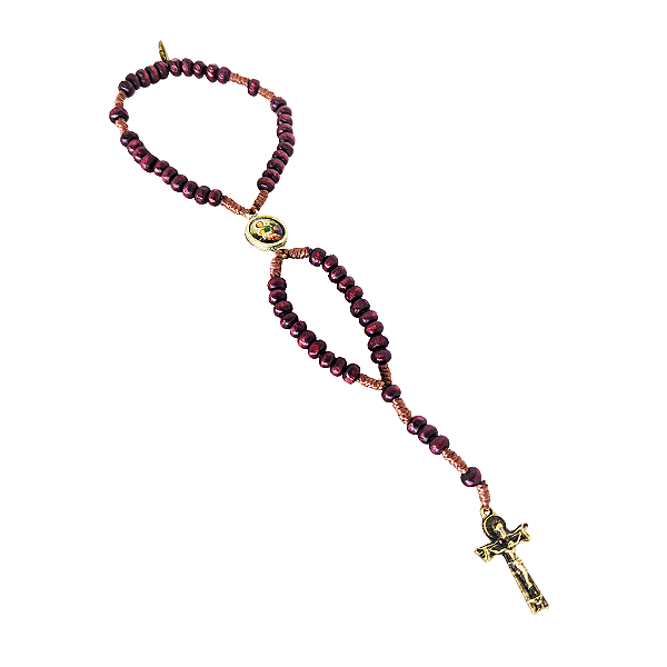 Pulseira Terço em Madeira de São José - A dúzia - Cód.: 8576
