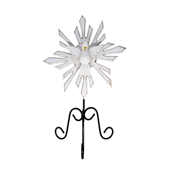 Divino Espirito Santo de Mesa em Madeira Pintada - A Peça - Cód.: 5349