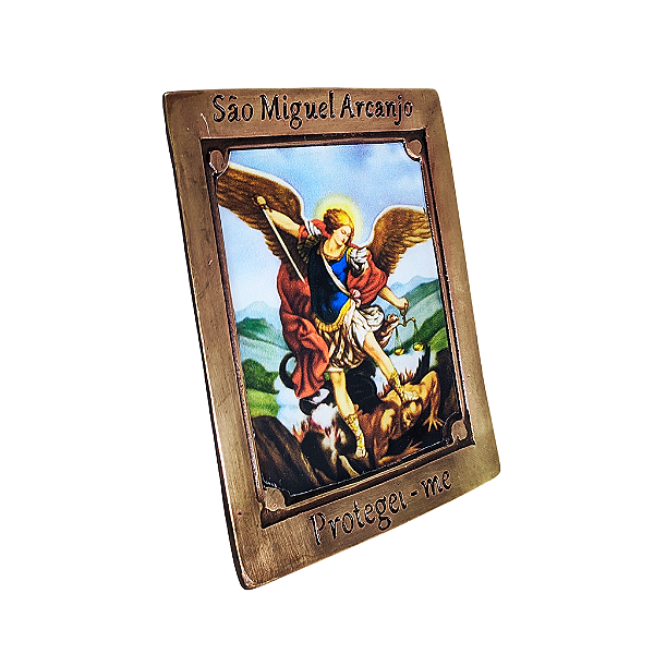 Placa de Metal de São Miguel - O Pacote com 3 Peças - Cód.: 9655