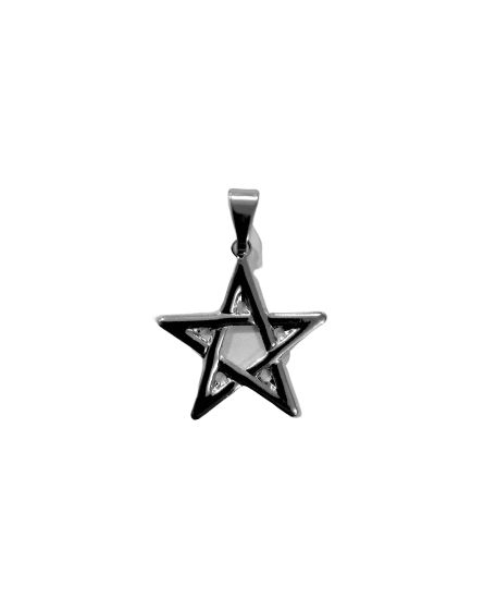 Medalha de Inox Estrela de Salomão  - O pacote com 6 peças - Cód.: 801