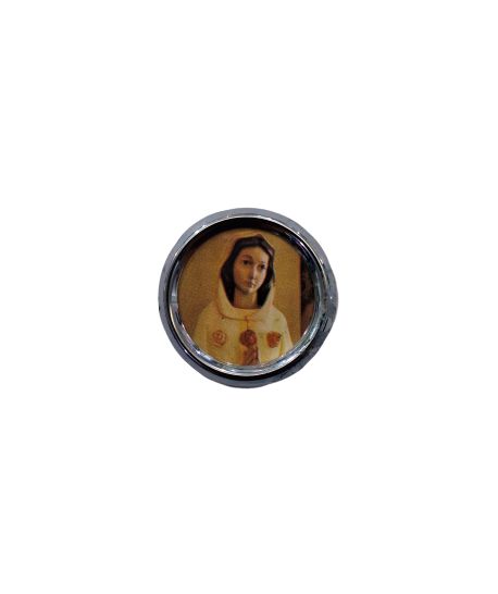 Imã redondo de Nossa Senhora de Rosa Mistica - O Pacote com 6 Peças - Cód.: 1555
