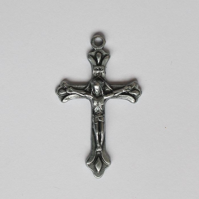 Crucifixo em níquel Envelhecido- 4 cm - Pacote com 30 peças - Cód.: 7887