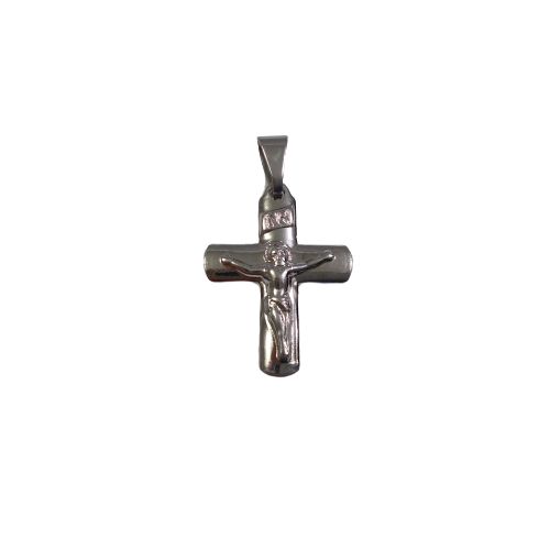 Pingente de Aço Inox - Criz com Cristo - O Pacote com 3 peças - Cód.: 1210