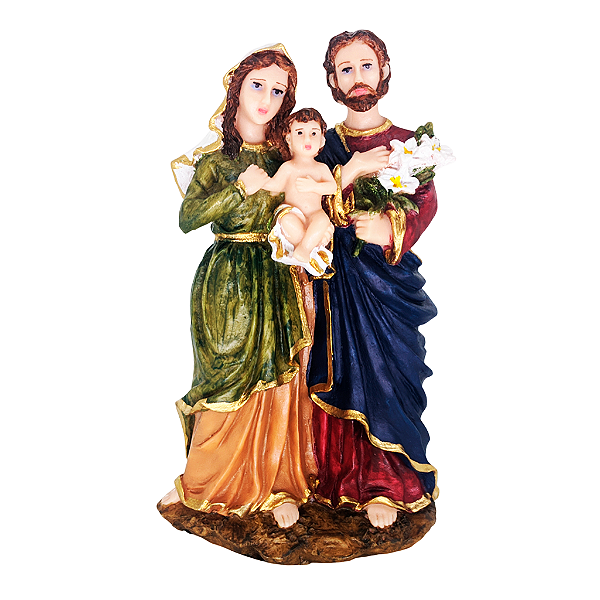 Imagem Sagrada Família G em resina 20 cm - A Unidade - Cód.: 6786