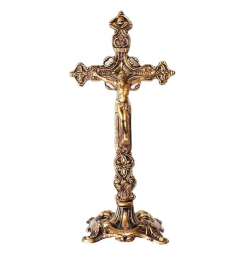 Cruz com pedestal em metal - A Unidade - Cód.: 1541