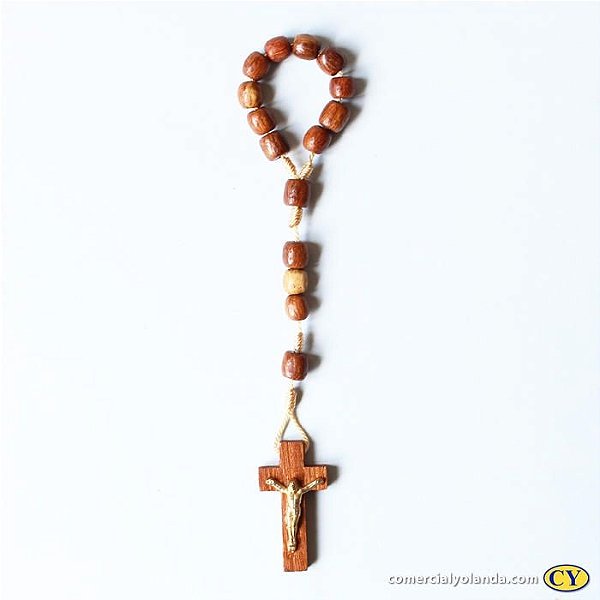 Dezena em madeira com cristo - A Dúzia - Cód.: 1252