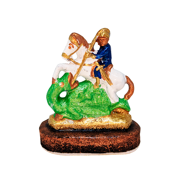 Imagem de São Jorge em metal com ímã - O Pacote com 3 unidades - Cód.: 1563