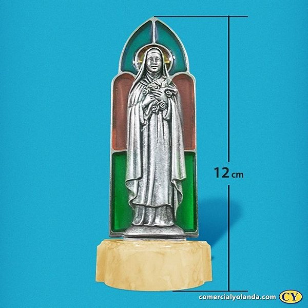 Pia para água benta de Santa Teresinha - Vitral - A Unidade - Cód.: 8184