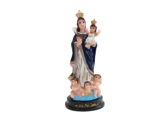 Imagem de Nossa Senhora da Cabeça P em Resina - Pacote com 3 Unidades - Cód.: 8564