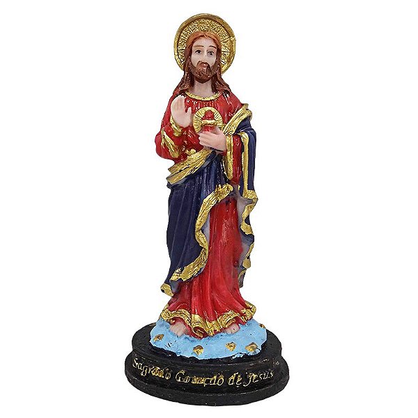 Imagem do Sagrado Coração de Jesus P em Resina - A Peça - Cód.: 8564